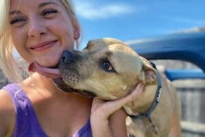 Happy dog at Central Bark