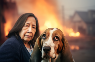 old-asian-woman-with-basset-hound-central-bark